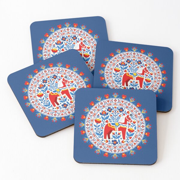 Item preview, Scandinavian Folk Horse Mandala designed and sold by dreephic22.