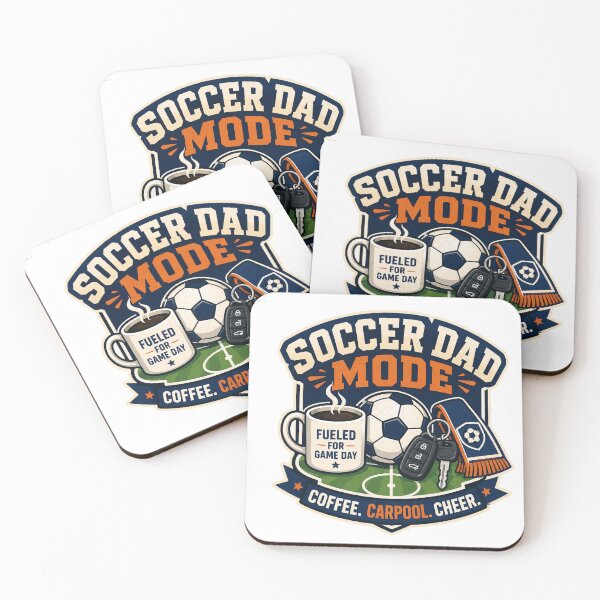 Item preview, Soccer Dad Mode Coffee Carpool Cheer Game Day Design designed and sold by Concrete Coffee Studio.