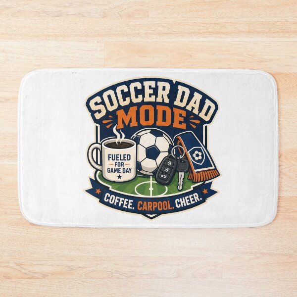 Item preview, Soccer Dad Mode Coffee Carpool Cheer Game Day Design designed and sold by Concrete Coffee Studio.