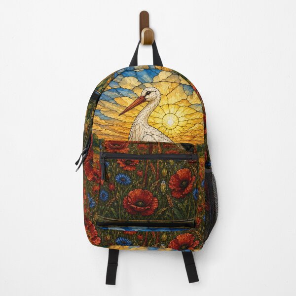 Item preview, Stork at Sunset – Stained Glass Meadow designed and sold by Karszul.