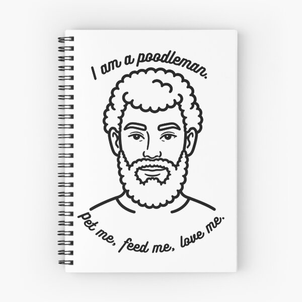 Item preview, Poodleman, man with beard like poodle haircut, curly beard designed and sold by print-ES.