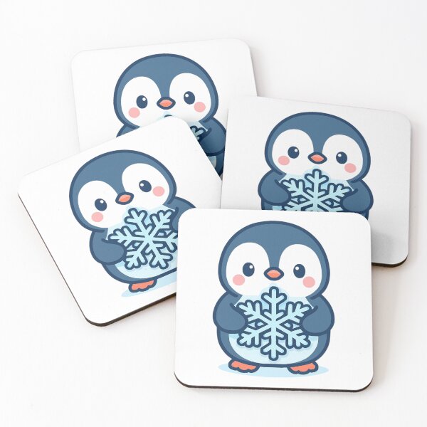 Item preview, Snowflake Magic Penguin - Winter Kawaii Sticker designed and sold by foryouandyours.