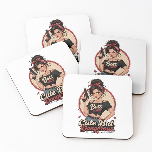 Item preview, "Cute But Dangerous" Retro Boss Lady  designed and sold by MusesWhispers.