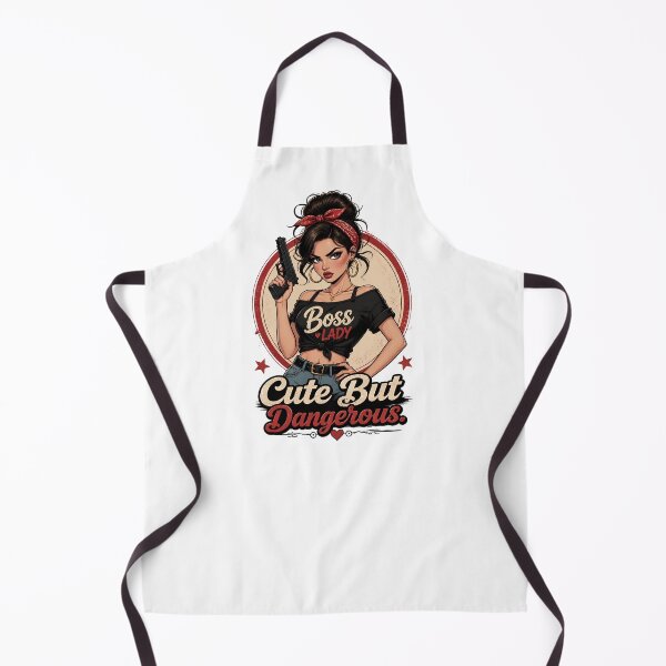Item preview, "Cute But Dangerous" Retro Boss Lady  designed and sold by MusesWhispers.