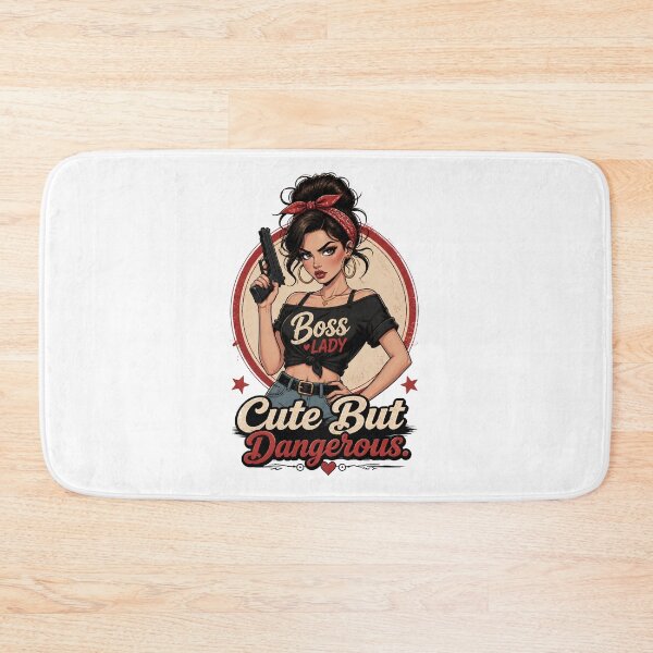 Item preview, "Cute But Dangerous" Retro Boss Lady  designed and sold by MusesWhispers.