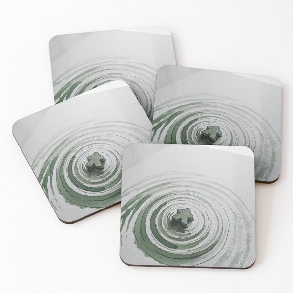 Item preview, Green Watercolor Meeple Floating in the Water   designed and sold by TackyTime.