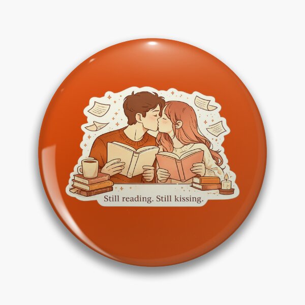 Item preview, Pareja Lectora Besándose — Still Reading Still Kissing Regalo Amantes Libros designed and sold by Alicia arts.