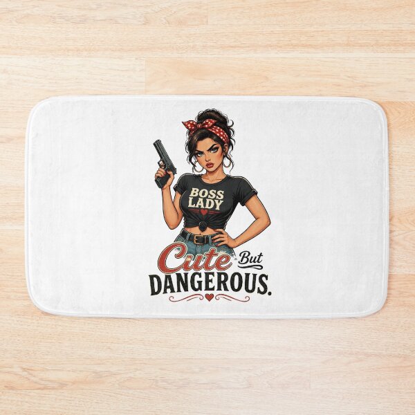 Item preview,  "Cute But Dangerous" Retro Boss Lady  designed and sold by MusesWhispers.
