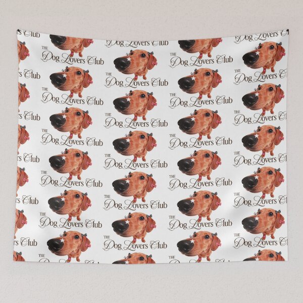 Item preview, The Dog Lovers Club - Cute Coquette Dachshund Art designed and sold by Gelyane.