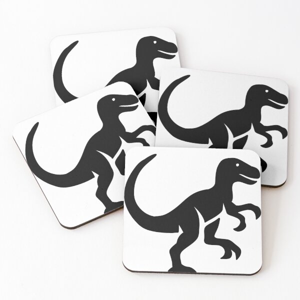 Item preview, Velociraptor Dinosaur Black Silhouette Minimalist Graphic Sticker designed and sold by LYAN-STORE.