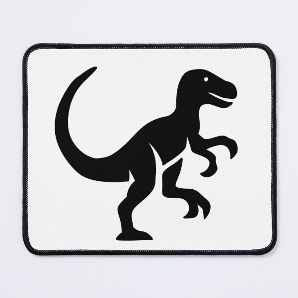 Item preview, Velociraptor Dinosaur Black Silhouette Minimalist Graphic Sticker designed and sold by LYAN-STORE.