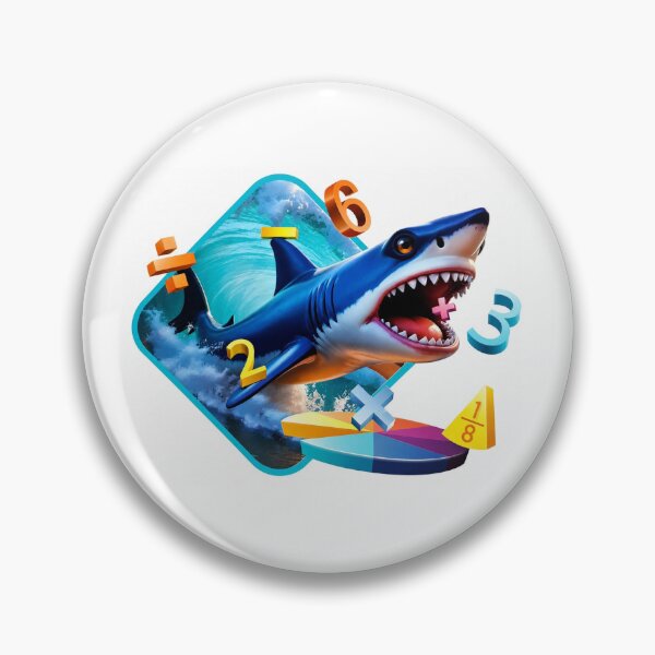 Item preview, Math Shark - Kids Adventure  designed and sold by layalistoresa.