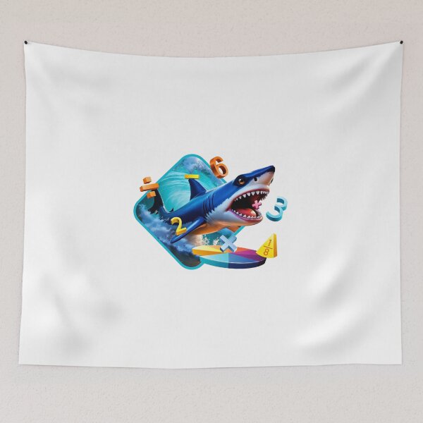 Item preview, Math Shark - Kids Adventure  designed and sold by layalistoresa.