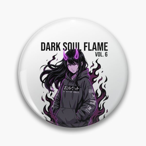 Item preview, Dark Soul Flame Anime Girl designed and sold by MCHDesignST.