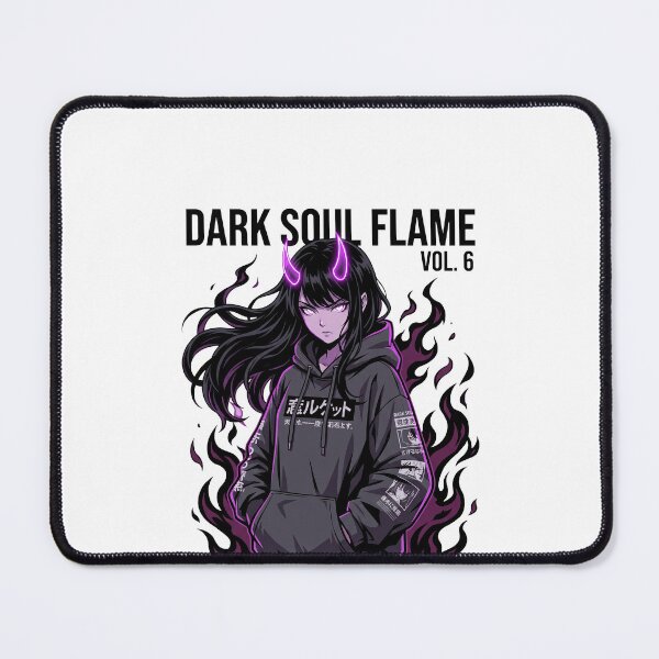 Item preview, Dark Soul Flame Anime Girl designed and sold by MCHDesignST.