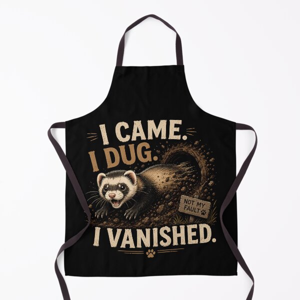 Item preview, I Came I Dug I Vanished- Ferret designed and sold by Kay Kay Design Shop.