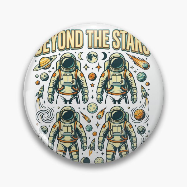 Item preview, Beyond The Stars Astronaut Space Adventure Retro Graphic T-Shirt designed and sold by @SHINTOSARTSTORE.