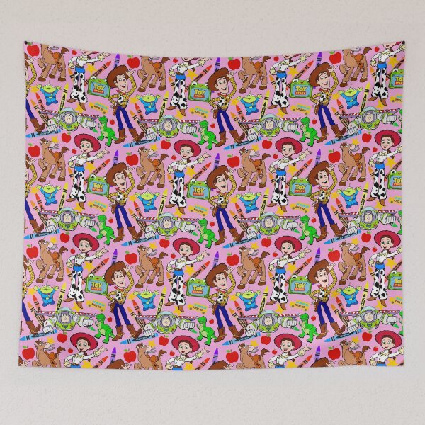 Item preview, Back To School Kids Cowboy Cartoon Print in Pink designed and sold by Pretty Things Online.