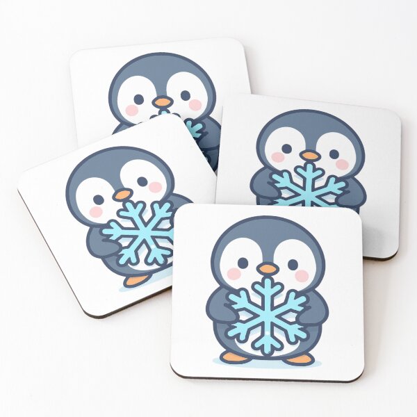 Item preview, Snowflake Magic Penguin - Winter Kawaii Sticker designed and sold by foryouandyours.