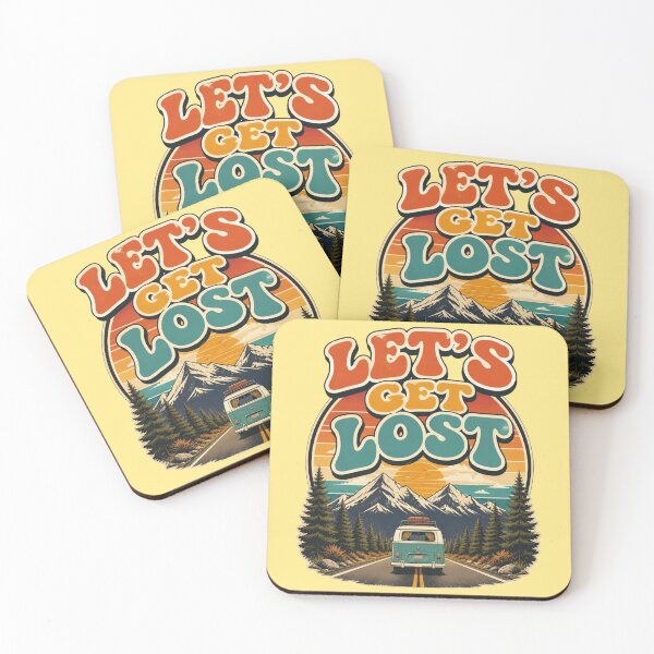Item preview, Let’s Get Lost – Retro Adventure Road Trip designed and sold by ABLAT-CREATIONS.