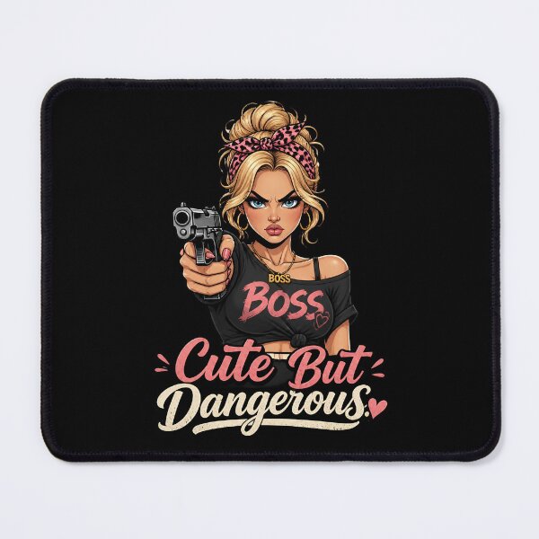 Item preview, "Cute But Dangerous" Retro Boss Lady  designed and sold by MusesWhispers.