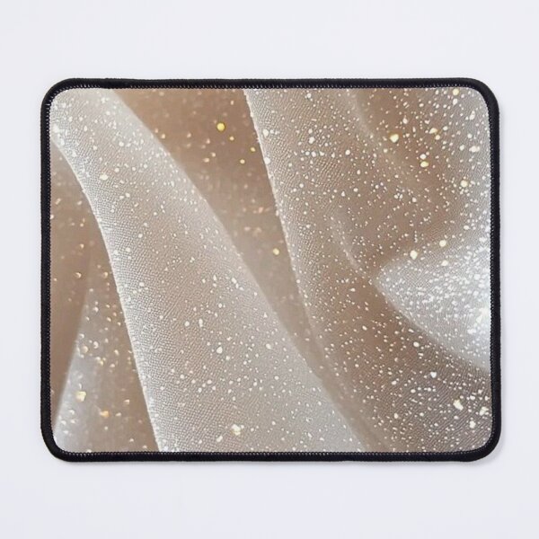 Item preview, Glitter Silk Tulle Texture Champagne Gold Aesthetic Fabric Art designed and sold by LYAN-STORE.