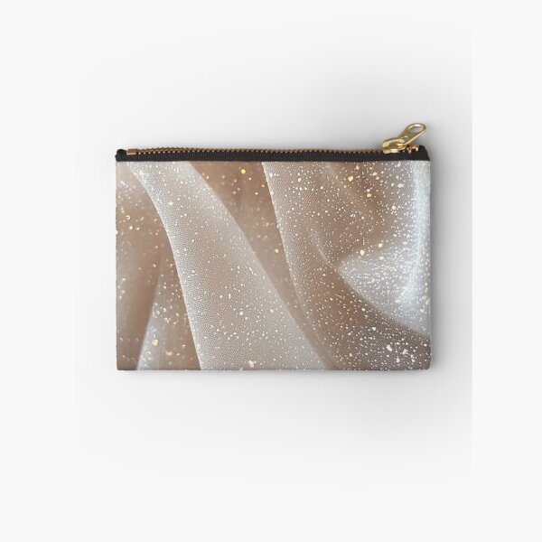 Item preview, Glitter Silk Tulle Texture Champagne Gold Aesthetic Fabric Art designed and sold by LYAN-STORE.