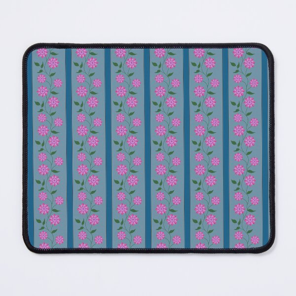 Item preview, Pink Blossoms and Blue Stripes designed and sold by Finding Fortuity.