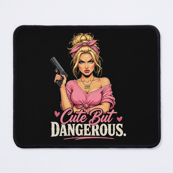 Item preview, "Cute But Dangerous" Retro Boss Lady designed and sold by MusesWhispers.