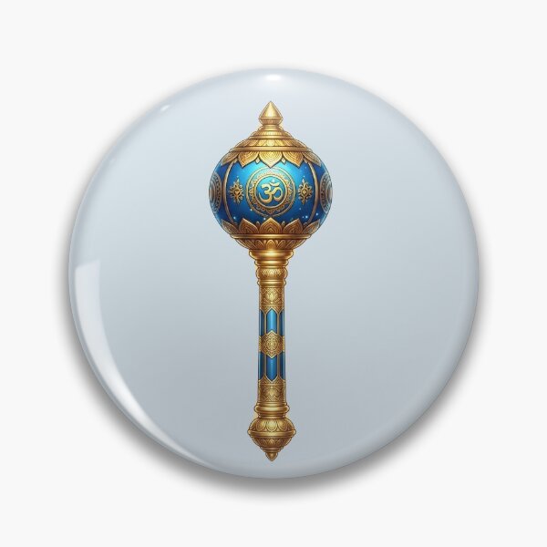 Item preview, Divine Hanuman Gada Om Symbol designed and sold by hutofdesigns.