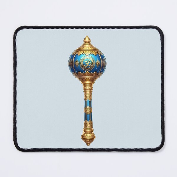 Item preview, Divine Hanuman Gada Om Symbol designed and sold by hutofdesigns.