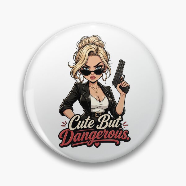 Item preview,  "Cute But Dangerous" Retro Boss Lady  designed and sold by MusesWhispers.