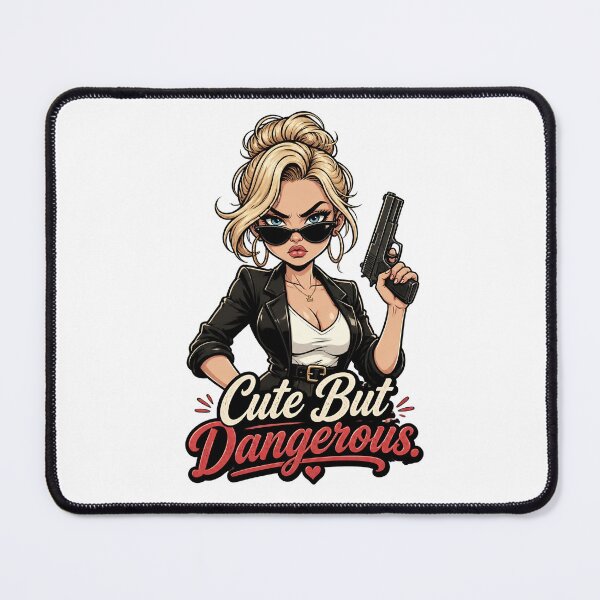Item preview,  "Cute But Dangerous" Retro Boss Lady  designed and sold by MusesWhispers.
