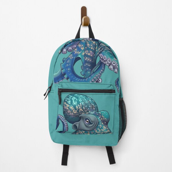 Item preview, Cosmic Blue Octopus T-Shirt & Sticker – Mystical Speckled Sea Creature Illustration for Ocean and Fantasy Lovers designed and sold by ZyxDes.