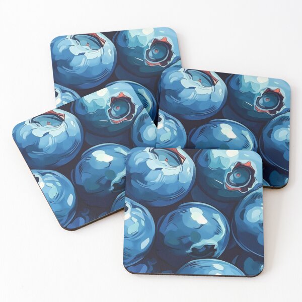 Item preview, Fresh Juicy Blueberries Pattern Pop Art Berry Illustration designed and sold by LYAN-STORE.