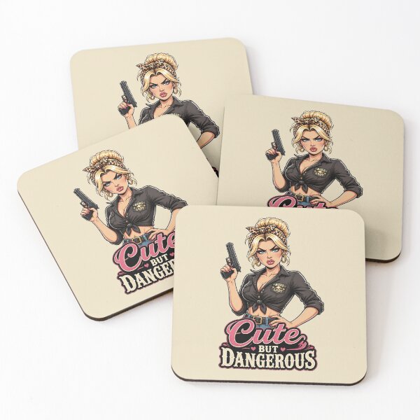Item preview, "Cute But Dangerous" Retro Boss Lady   designed and sold by MusesWhispers.