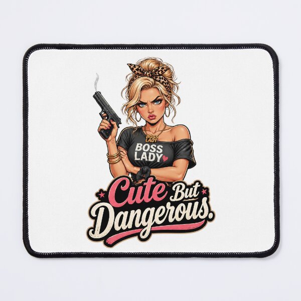 Item preview, "Cute But Dangerous" Boss Lady Retro designed and sold by MusesWhispers.