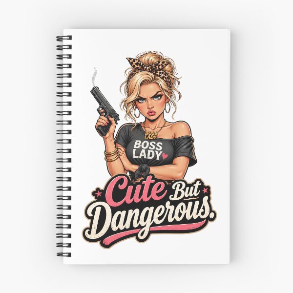 Item preview, "Cute But Dangerous" Boss Lady Retro  designed and sold by MusesWhispers.
