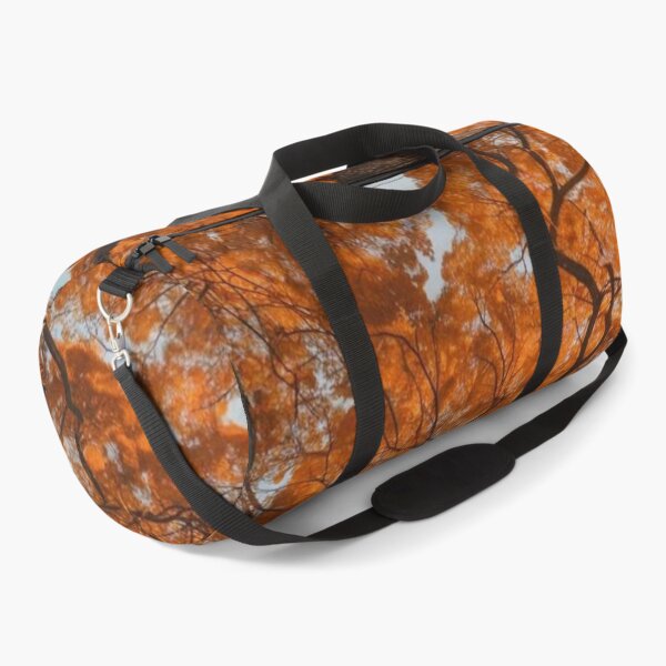 Item preview, Vibrant Autumn Tree Canopy Warm Orange Fall Nature Photography designed and sold by LYAN-STORE.