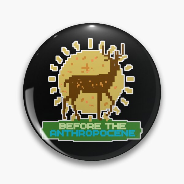 Item preview, Before the Anthropocene - Eco Activism Pixel Art Deer designed and sold by Message from Earth.