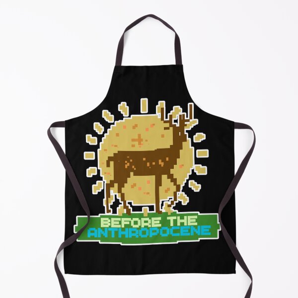 Item preview, Before the Anthropocene - Eco Activism Pixel Art Deer designed and sold by Message from Earth.