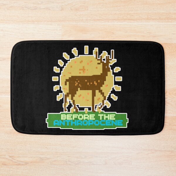 Item preview, Before the Anthropocene - Eco Activism Pixel Art Deer designed and sold by Message from Earth.