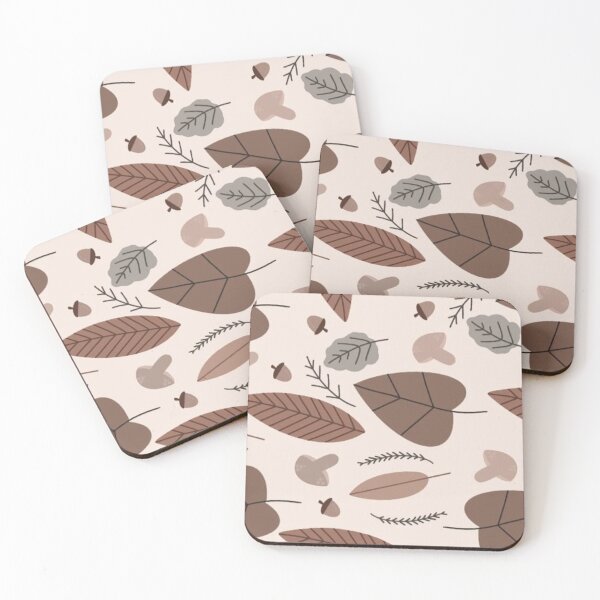 Item preview, Cozy Autumn Forest Seamless Pattern Brown Leaves and Mushrooms Art designed and sold by LYAN-STORE.