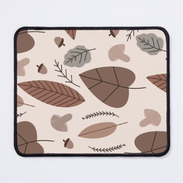 Item preview, Cozy Autumn Forest Seamless Pattern Brown Leaves and Mushrooms Art designed and sold by LYAN-STORE.