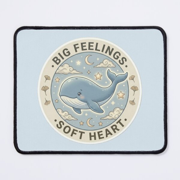 Item preview, Big Feelings Soft Heart Whale designed and sold by Safe Haven Pets.