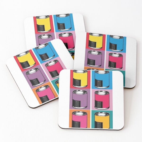 Artikelvorschau, Art - Pop Art Composition, Grid of Colorful 60s Style Soup Cans entworfen und verkauft von Reverso-Design.