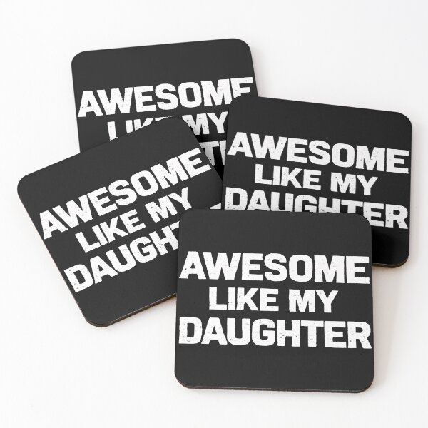 Item preview, Awesome Like My Daughter Retro Typography Proud Parent Funny Gift T-Shirt designed and sold by Teetreasure2.