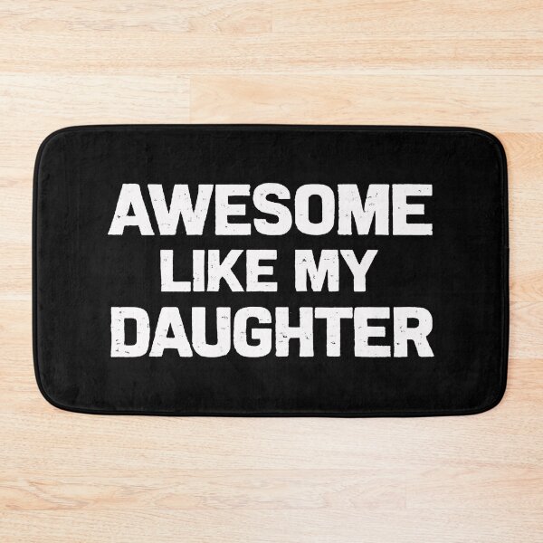 Item preview, Awesome Like My Daughter Retro Typography Proud Parent Funny Gift T-Shirt designed and sold by Teetreasure2.