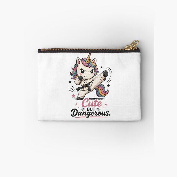 Item preview, Cute But Dangerous – Karate Unicorn Retro Sunset Martial Arts Design designed and sold by MusesWhispers.