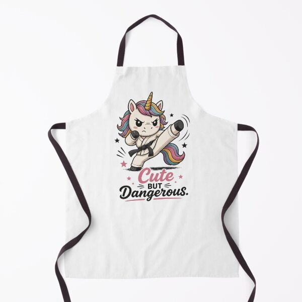 Item preview, Cute But Dangerous – Karate Unicorn Retro Sunset Martial Arts Design designed and sold by MusesWhispers.